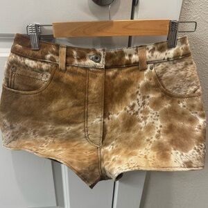 Nasty Gal Cowhide Shorts